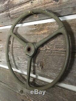 Willys MB Ford GPW US Army Jeep Factory Sheller Steering Wheel Original Oem Rare