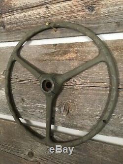 Willys MB Ford GPW US Army Jeep Factory Sheller Steering Wheel Original Oem Rare