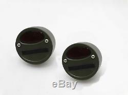 Willys MB Ford Gpw Jeep Truck Military Cat Eye Rear Tail Light 4'' Pair #g27 @cl