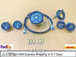 Willys MB Jeep Ford GPW Gauges Kit Miles Per Hr Speedometer Temp-Oil Fuel Amp