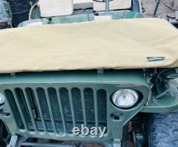 Windshield Cover Fits Willys Jeep MB Ford GPW -WOA3211- 18OZ Canvas
