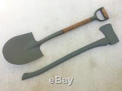 Wwii Us Army Military Vehicle Shovel & Ax / Axe Set Willys Jeep MB Ford Gpw
