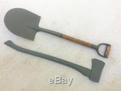 Wwii Us Army Military Vehicle Shovel & Ax / Axe Set Willys Jeep MB Ford Gpw