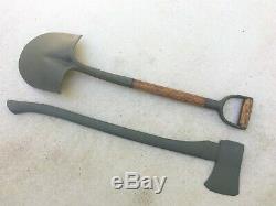 Wwii Us Army Military Vehicle Shovel & Ax / Axe Set Willys Jeep MB Ford Gpw