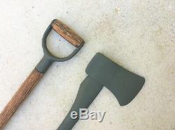 Wwii Us Army Military Vehicle Shovel & Ax / Axe Set Willys Jeep MB Ford Gpw