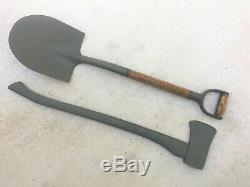 Wwii Us Army Military Vehicle Shovel & Ax / Axe Set Willys Jeep MB Ford Gpw