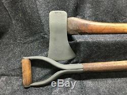 Wwii Us Army Military Vehicle Shovel & Axe Set Willys Jeep MB Ford Gpw M151