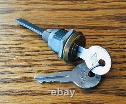 1930s 1940s Lock Cylinder Avec Basco Keys Vtg Nos Extérieur