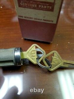 1934 1947 Nos Original Oem Ford Ignition Lock Cylinder Withhurd Keys 1930s Nos