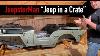 1942 Willys Mb Jeep Dans Une Caisse Jeepsterman