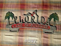 1950 Antique Auto Floride Plaque De Licence Topper Bikini Fille Chevy Ford Hot Rod