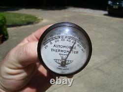 1950 Antique Automobile Thermomètre Pin Visière Vintage Chevy Rat Hot Rod