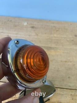 (2) Magnifiquement fabriquées NOS KD725 feux de balisage à lentille en verre ambré - Air Stream, Rv