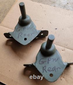 2 Supports de fixation d'amortisseur arrière pour châssis de Ford GPW Jeep Pièce# A486 G503