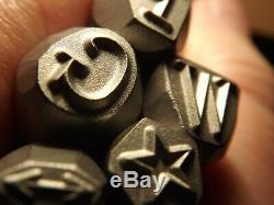 7 MM Timbre Timbres Set Punch Punch Ford-gpw-jeep B