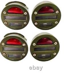 Adapté pour Willys MB Ford GPW Jeep Camion Feu arrière à œil de chat Ensemble de 4 unités