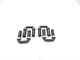 Adapté Pour Willys Mb Gpw Ford Jpw Cj2a Jeep Ensemble De 4 Crochets En U Réf. 802061