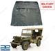 Capote D&rsquo;&eacute;t&eacute; En Toile Souple Vert Militaire Pour Jeeps Willys Ford Mb Gpw G-503