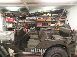 Capote de Jeep Willys MB Jeepverdeck Ford GPW, Bikini Top, en kaki, Mini Bikini Hood