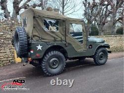 Capote souple pour Jeep Willys M38A1/M38/CJ5 s'adapte sur les arceaux G-503 Olive Green