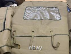 Capote souple pour Jeep Willys M38A1/M38/CJ5 s'adapte sur les arceaux G-503 Olive Green
