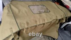 Capote souple pour Jeep Willys M38A1/M38/CJ5 s'adapte sur les arceaux G-503 Olive Green