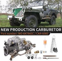 Carburateur Carter WO G503 pour Jeep militaire de la Seconde Guerre mondiale Willys L134 MB CJ2A CJ3A Ford GPW