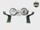 Convient Aux Jeeps Willys Mb Ford Gpw Phare + Paire De Supports Gauche Et Droite