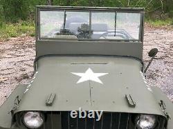 Début 1942 Willys MB Wwii Jeep Militaire G503 Gpw Ford 1943 1944 1945 Bantam Ma