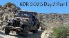 Des Jeeps Willys à Ailes Plates D'origine Affrontent Le Sentier Pinyon Mtn Dans Le Sud De La Californie Lors Du Jour 2 Du Gdr 2025.