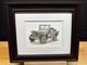 Dessin D'un Jeep Ford Gpw Willys Mb De 1941 à 1945 En Croquis Au Crayon Graphite