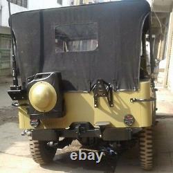 Dessus Souple En Toile Cousue Pour Jeep Ford Willys MB Gpw 1941-1948 Khaki & Black