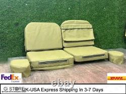 Ensemble de coussin de siège avant avec poche arrière adapté au Willys Jeep Ford MB/GPW 1941-44.