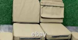 Ensemble de coussin de siège avant avec poche arrière adapté au Willys Jeep Ford MB/GPW 1941-44.