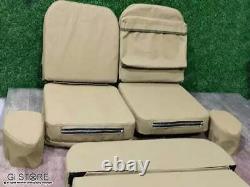 Ensemble de coussin de siège avant avec poche arrière adapté au Willys Jeep Ford MB/GPW 1941-44.