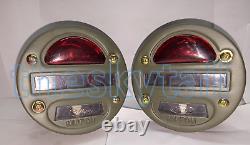 Ensemble de feux arrière Cat Eye de 4'' (3 verres) pour Willys MB Ford GPW Jeep