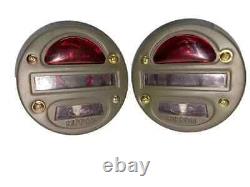 Ensemble de feux arrière à œil de chat de 4'' (3 en verre) pour Willys MB Ford GPW Jeep