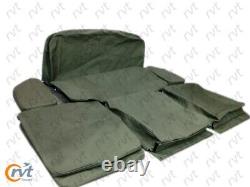 Ensemble de housses de coussin de siège pour Jeep Willys Ford MB GPW G-503 en toile sans mousse