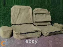 Ensemble de housses de siège avec poche arrière s'adapte aux Willys Jeep Ford MB/GPW 1941-44 - Sans coussin