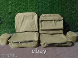 Ensemble de housses de siège avec pochette arrière pour Willys Jeep Ford MB/GPW 1941-44 - Sans coussin