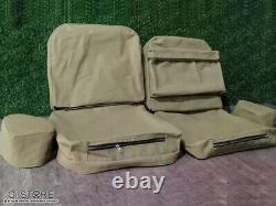 Ensemble de housses de siège avec pochette arrière pour Willys Jeep Ford MB/GPW 1941-44 - Sans coussin