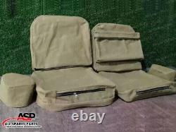Ensemble de housses de siège avec pochette arrière, s'adapte aux Jeep Willys Ford MB/GPW 1941-44 - Sans coussin