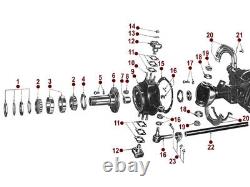 Ensemble de révision de l'essieu avant pour Jeep & Willys Dana 25/27 Kit de roulement de moyeu