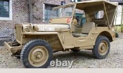 Été Soft Topcanvas Soft Top Pour Jeep Willys Militaire MB Ford Gpw 1941-46