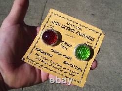 Gems de plaque d'immatriculation en verre Antique des années 1950 pour Chevrolet, Ford, Hot Rod, GM et Harley
