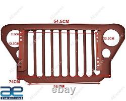 Grille en acier pour radiateur avec revêtement primaire pour Jeep Ford 41-45 MB GPW