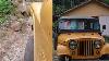 Grimpant La Serra Pleine De Pierres Avec Le Jeep Willys