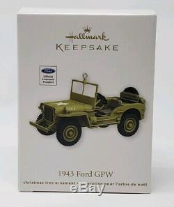 Hallmark Ford Gpw 2012 1943 Jeep Guerre Mondiale Nib Sib
