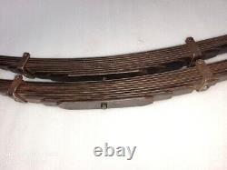 Jeep Ford Gpw ww2 G503 Ensemble de ressorts à lames avant avec boulon marqué F et quelques colliers marqués F