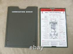 Jeep Schmierplan + Halter Für Us Willy ́s Mb, Ford Gpw, Hotchkiss M201 + Anhänger